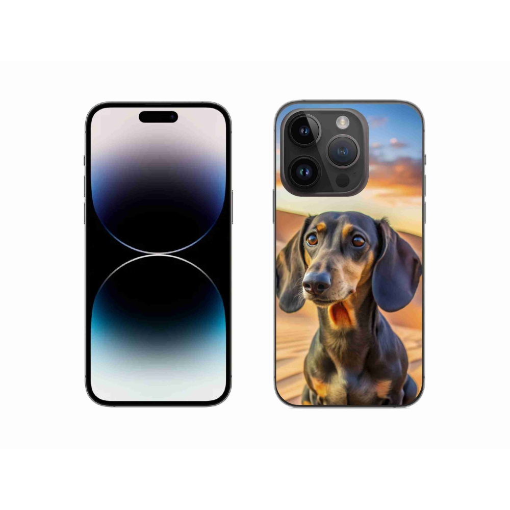 Gélový kryt mmCase na iPhone 14 Pro - jazvečík 3