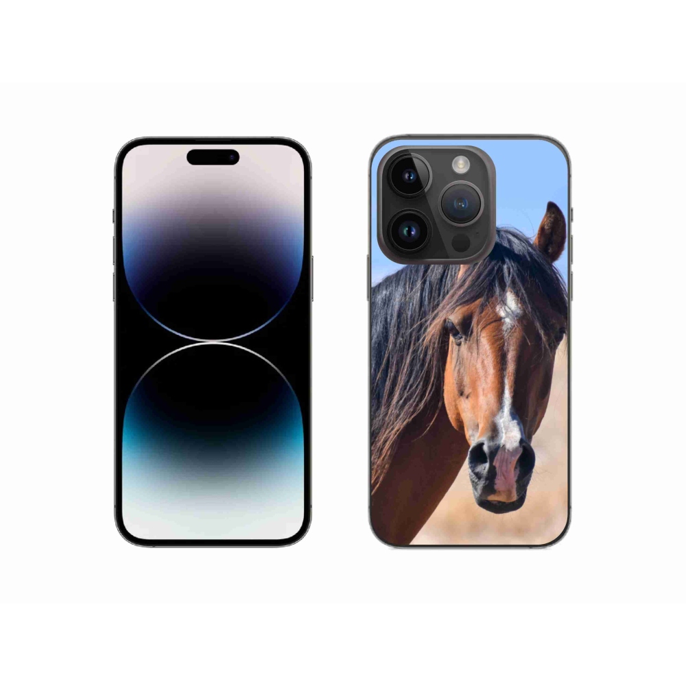 Gélový kryt mmCase na iPhone 14 Pro - pokojný kôň