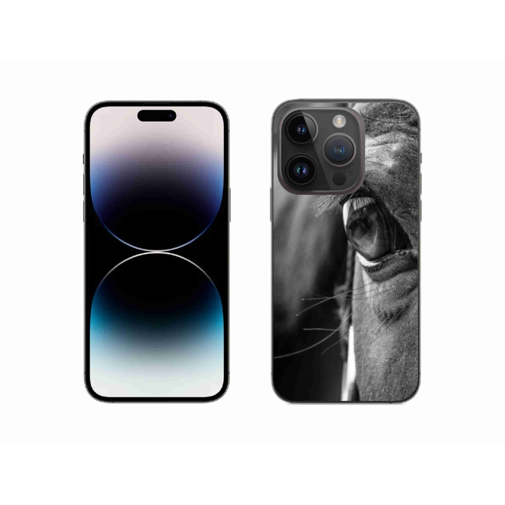 Gélový kryt mmCase na iPhone 14 Pro - konský pohľad