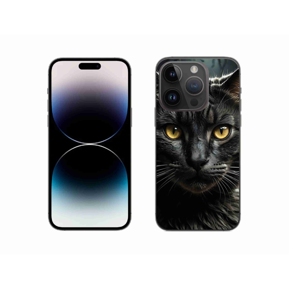Gélový kryt mmCase na iPhone 14 Pro - mačacie pohľad 3