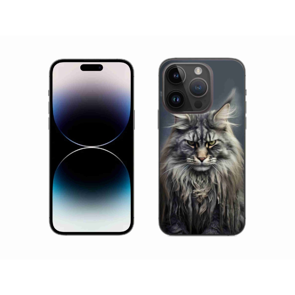 Gélový kryt mmCase na iPhone 14 Pro - mačacie pohľad 4