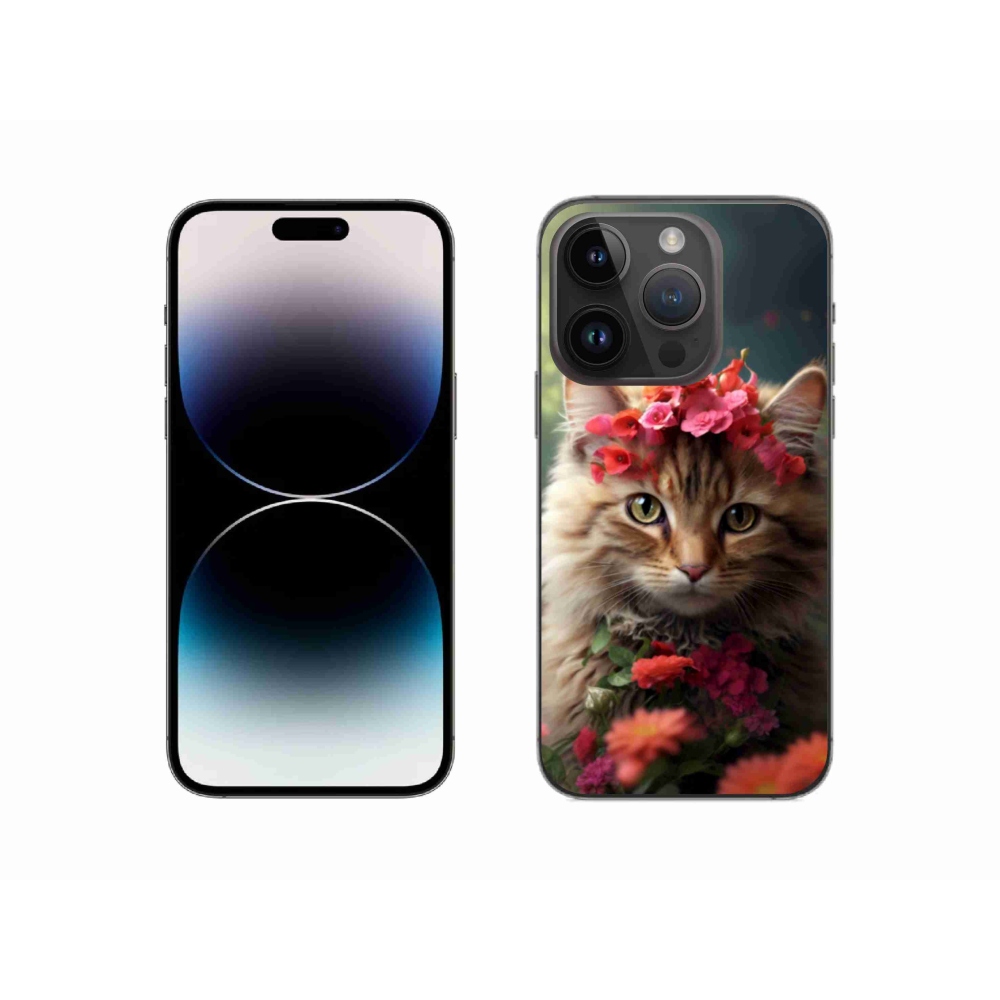 Gélový kryt mmCase na iPhone 14 Pro - mačacia princezná