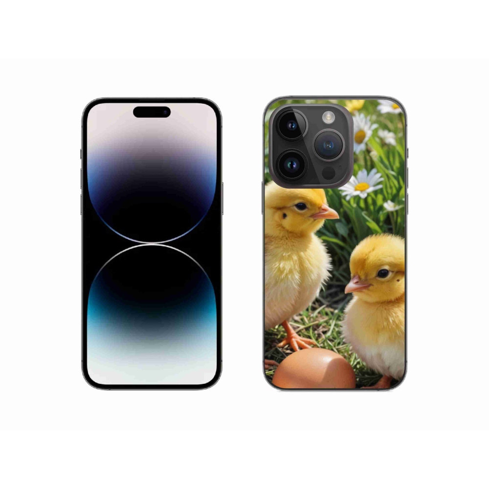 Gélový kryt mmCase na iPhone 14 Pro - kuriatka