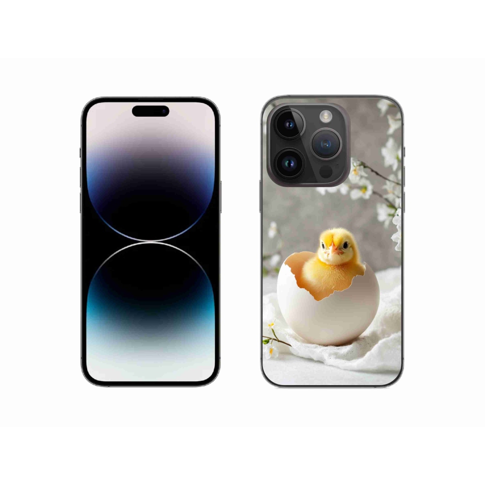 Gélový kryt mmCase na iPhone 14 Pro - kuriatko