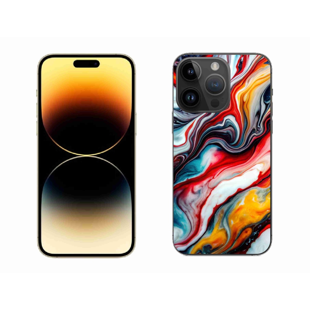 Gélový kryt mmCase na iPhone 14 Pro Max - abstraktný motív 35
