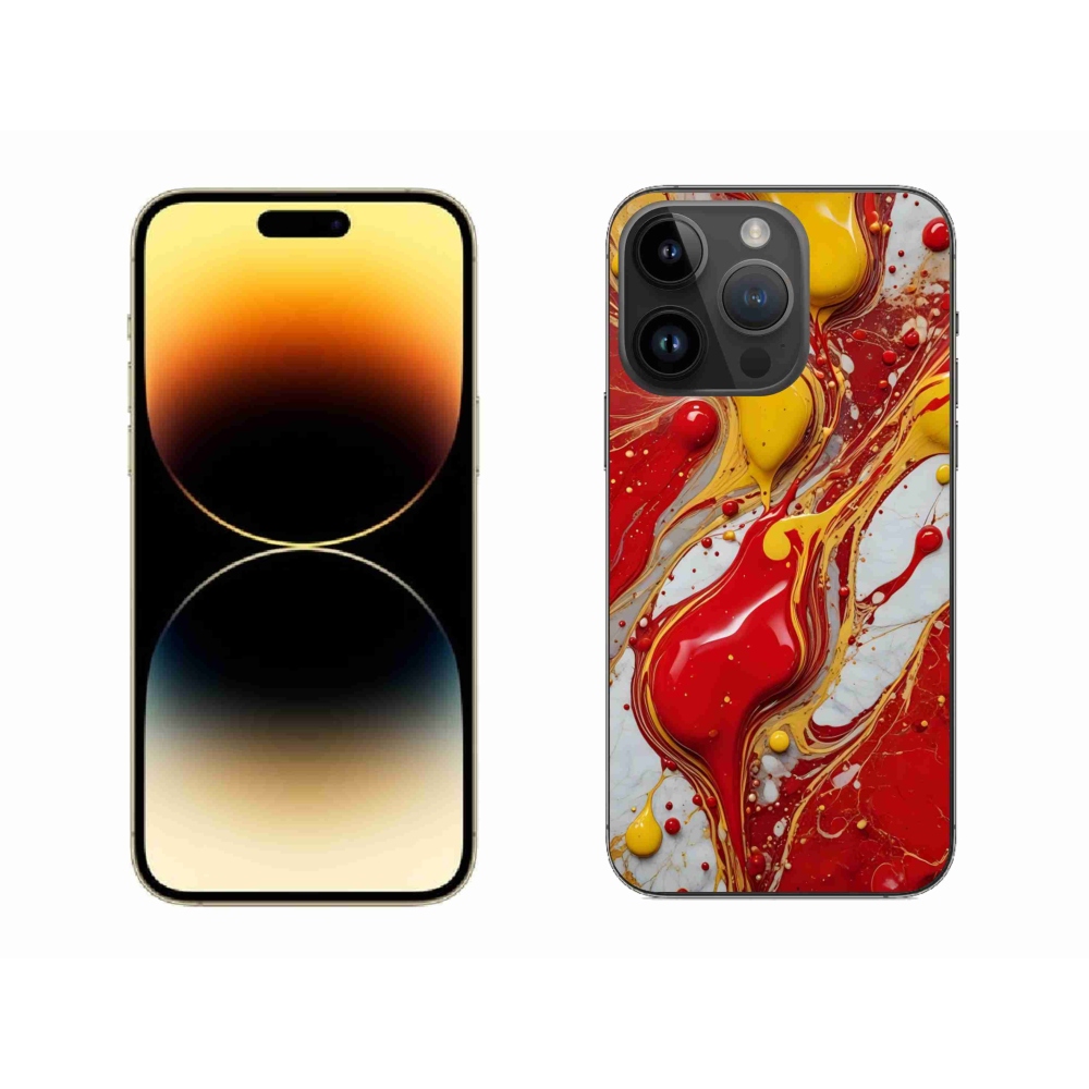 Gélový kryt mmCase na iPhone 14 Pro Max - abstraktný motív 42