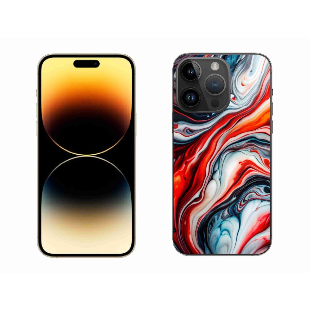 Gélový kryt mmCase na iPhone 14 Pro Max - abstraktný motív 63
