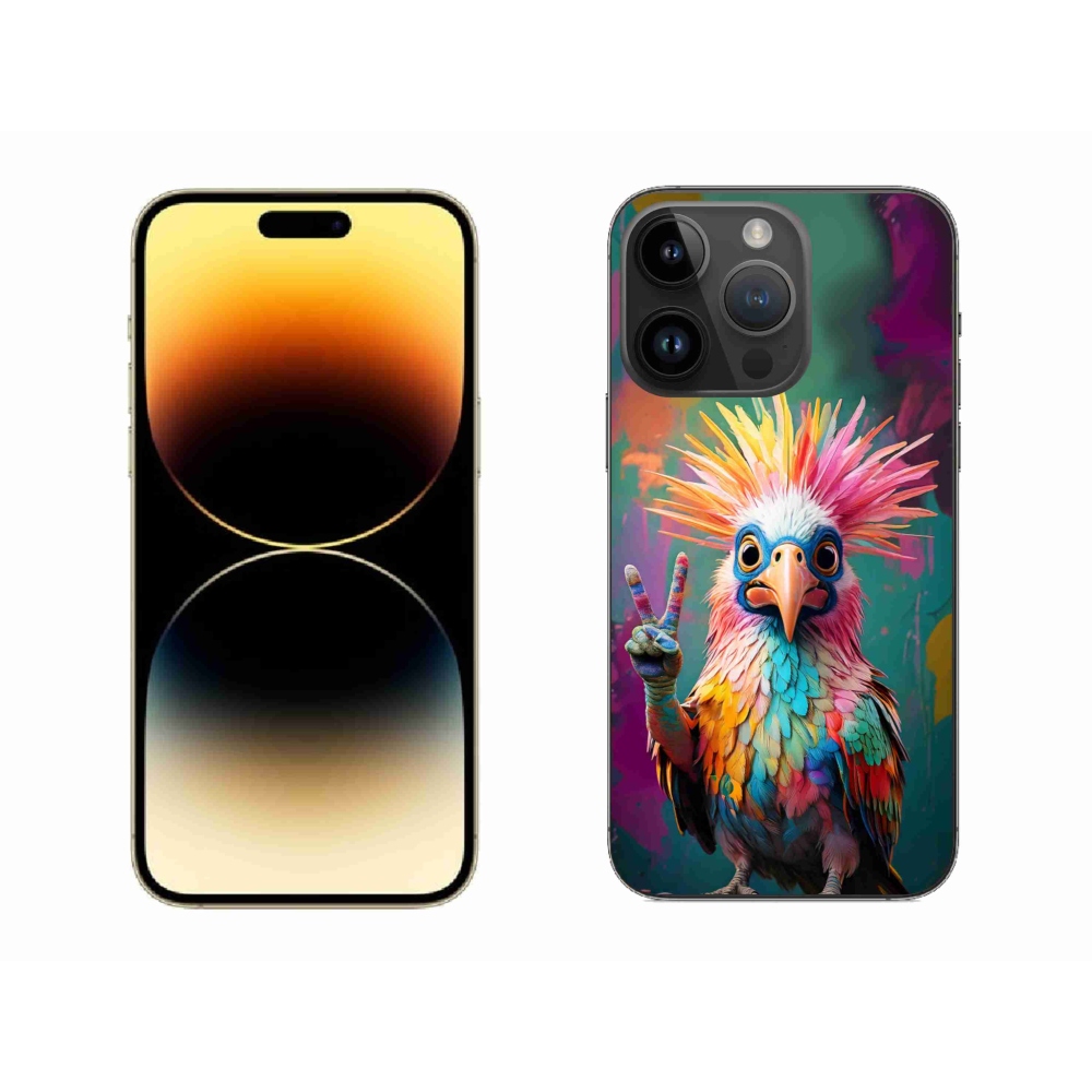 Gélový kryt mmCase na iPhone 14 Pro Max - farebný rebel