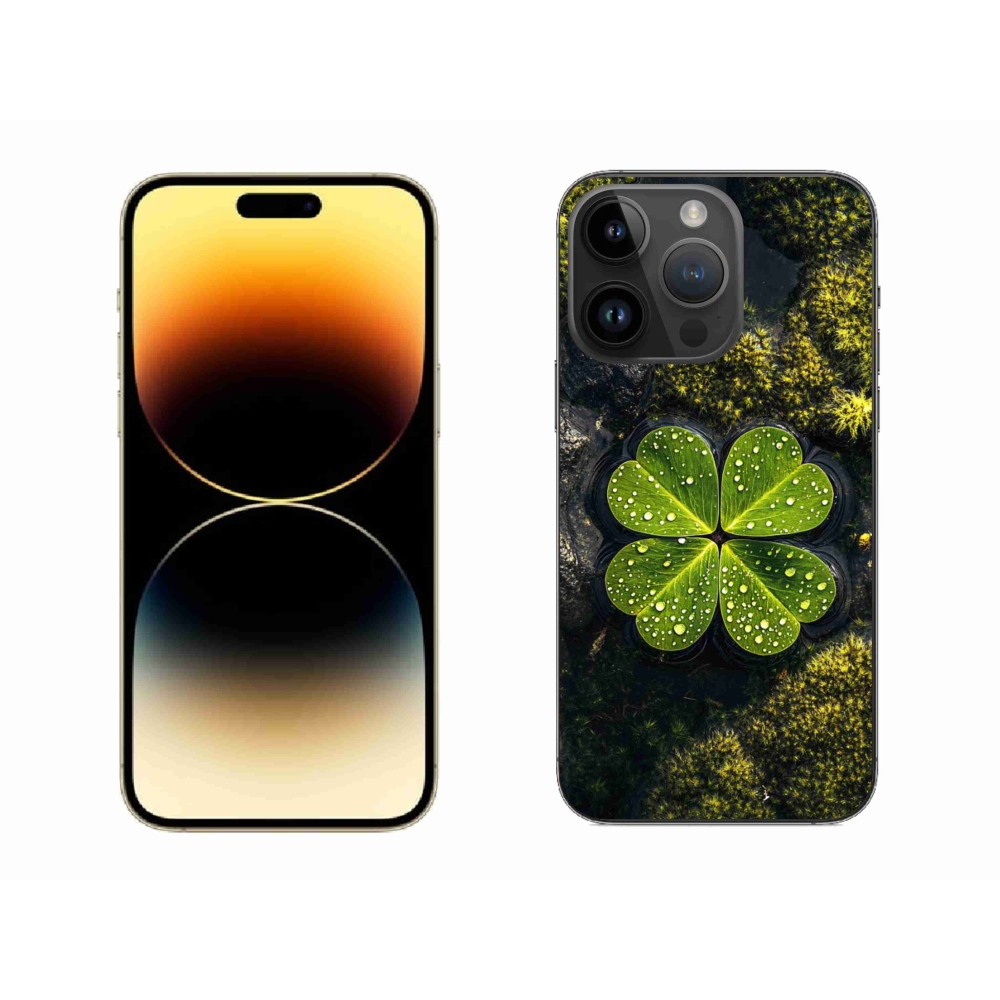 Gélový kryt mmCase na iPhone 14 Pro Max - štvorlístok