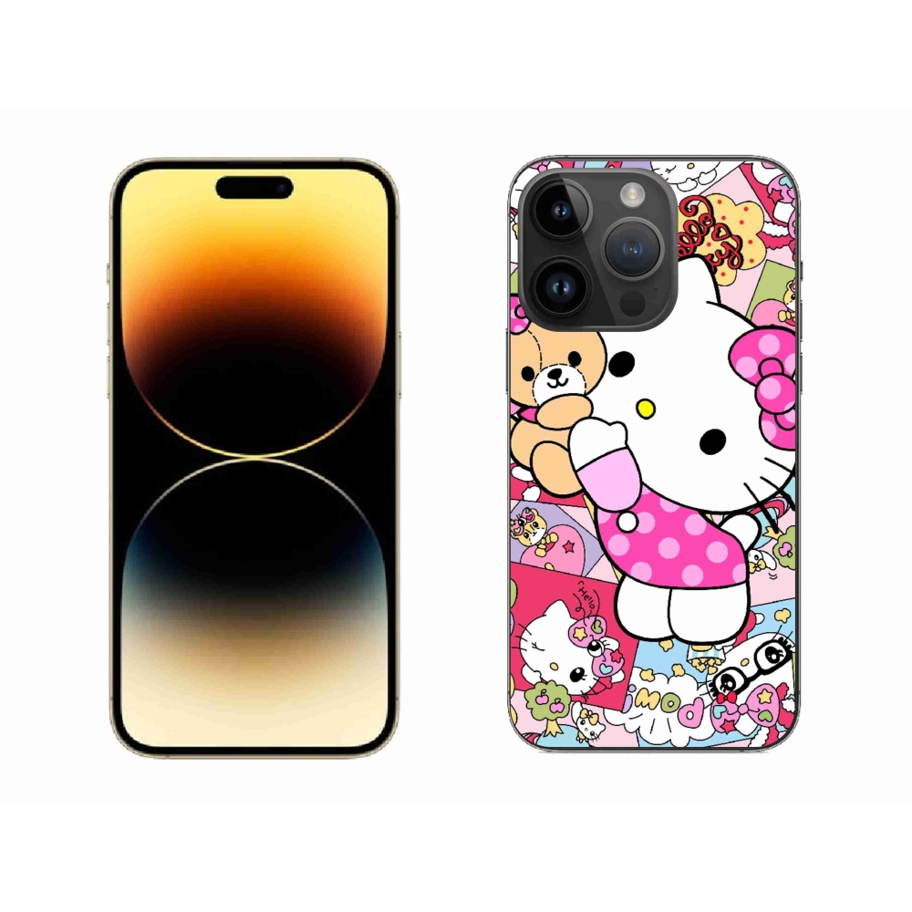 Gélový kryt mmCase na iPhone 14 Pro Max - cute kitty