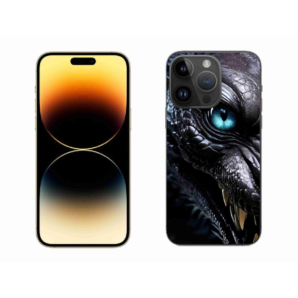 Gélový kryt mmCase na iPhone 14 Pro Max - dračí pohľad