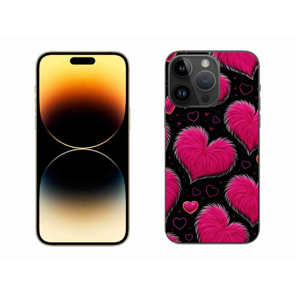 Gélový kryt mmCase na iPhone 14 Pro Max - hebké srdce