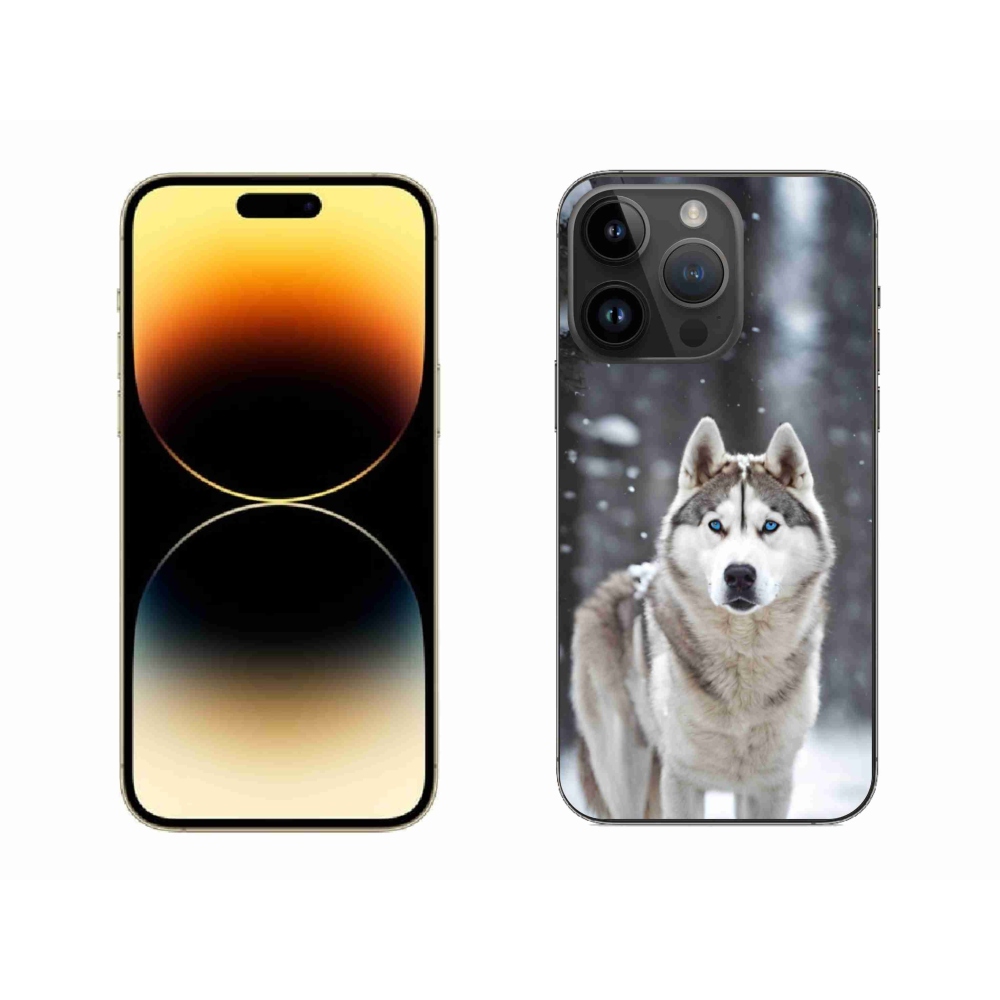 Gélový kryt mmCase na iPhone 14 Pro Max - husky 2