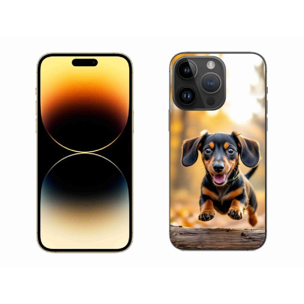 Gélový kryt mmCase na iPhone 14 Pro Max - jazvečík 2