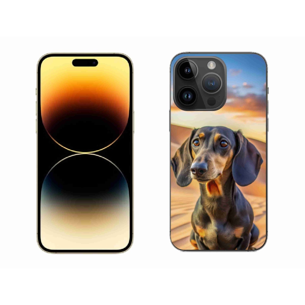 Gélový kryt mmCase na iPhone 14 Pro Max - jazvečík 3