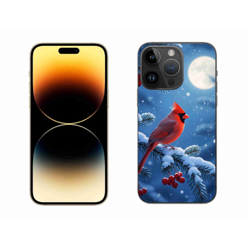 Gélový kryt mmCase na iPhone 14 Pro Max - kardinál červený