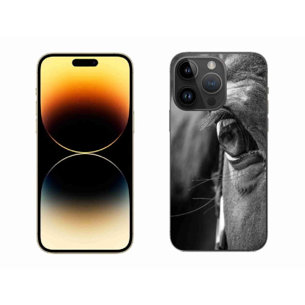 Gélový kryt mmCase na iPhone 14 Pro Max - konský pohľad