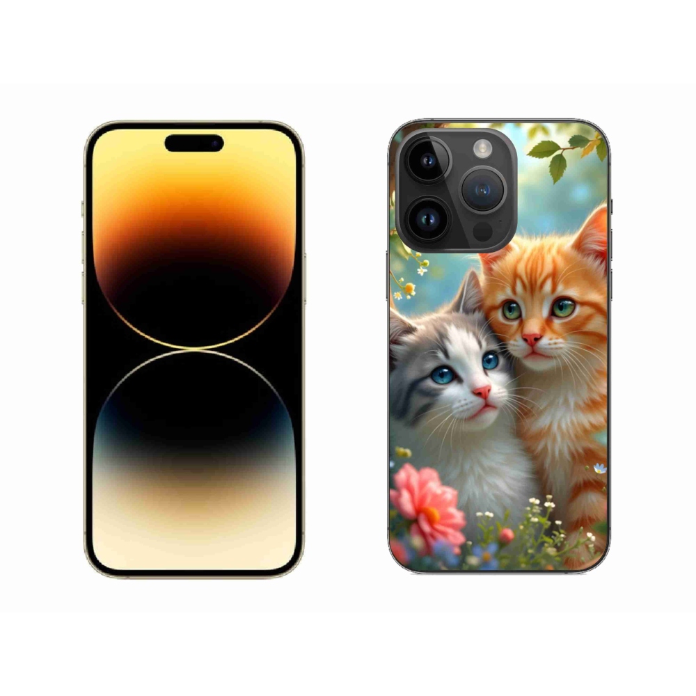 Gélový kryt mmCase na iPhone 14 Pro Max - mačacia láska 2