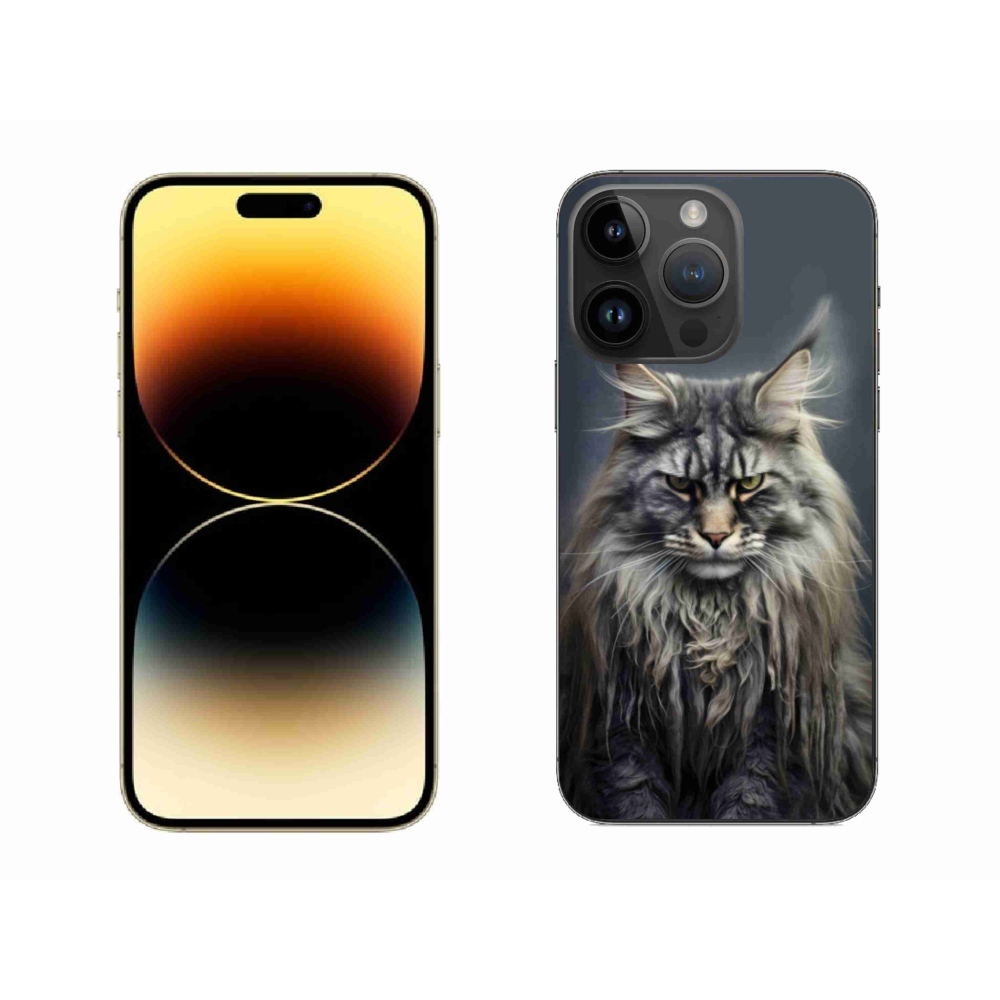Gélový kryt mmCase na iPhone 14 Pro Max - mačacie pohľad 4