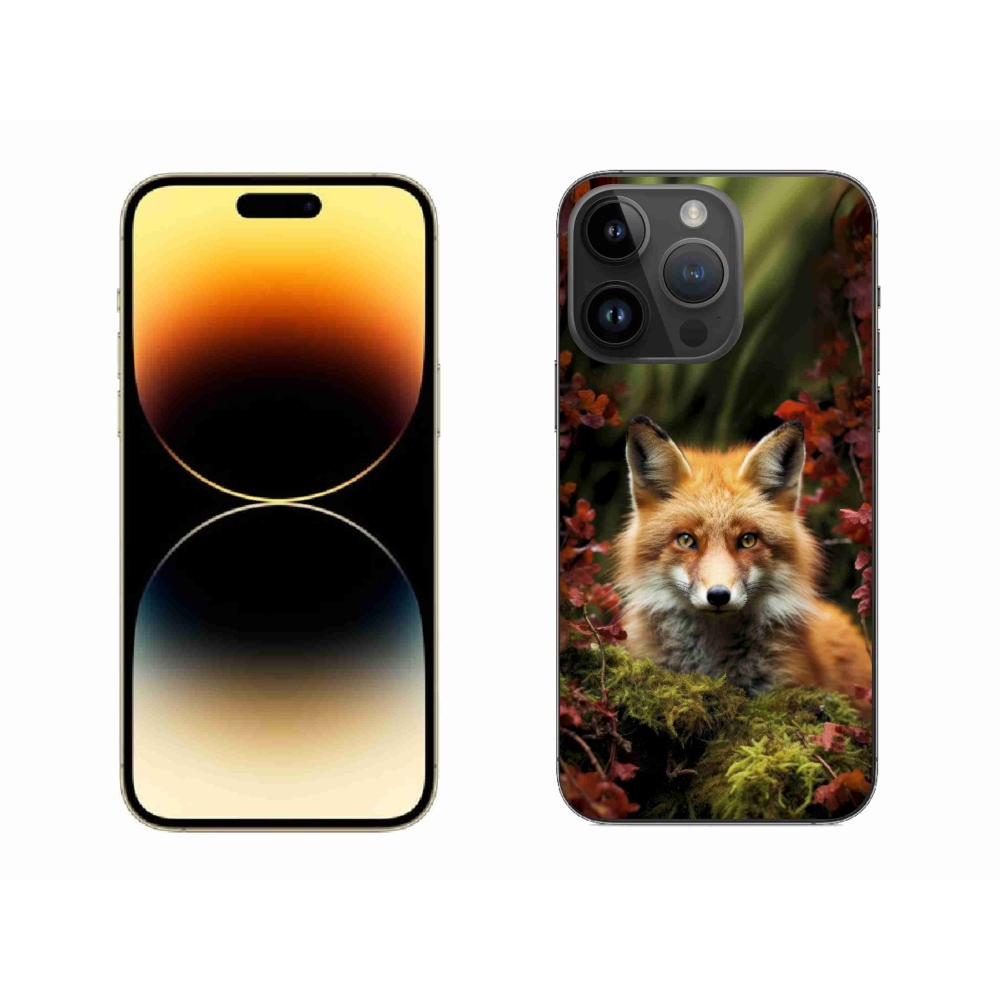 Gélový kryt mmCase na iPhone 14 Pro Max - líška v lese