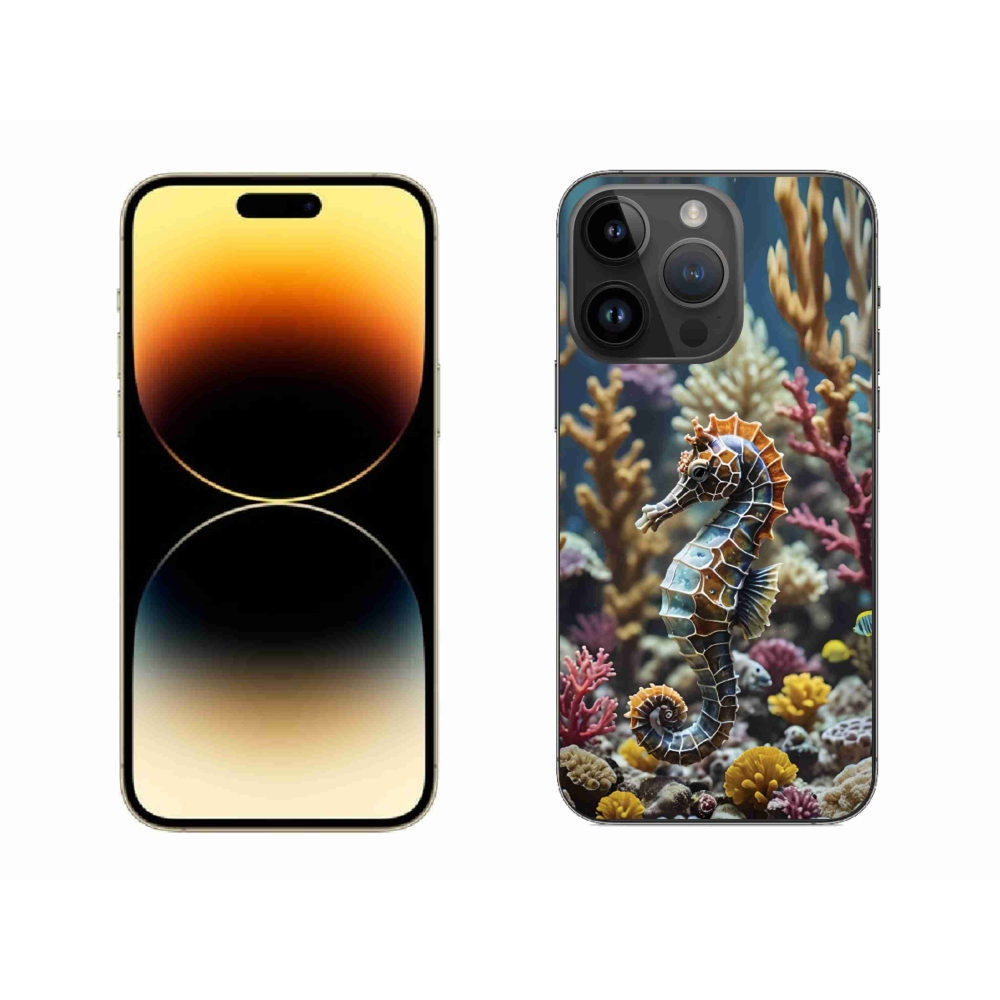 Gélový kryt mmCase na iPhone 14 Pro Max - morský koník 2