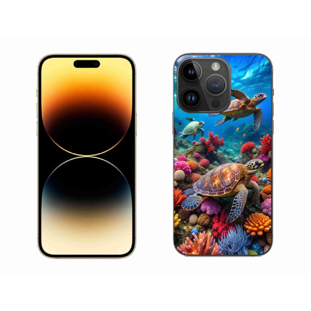 Gélový kryt mmCase na iPhone 14 Pro Max - morský svet 2
