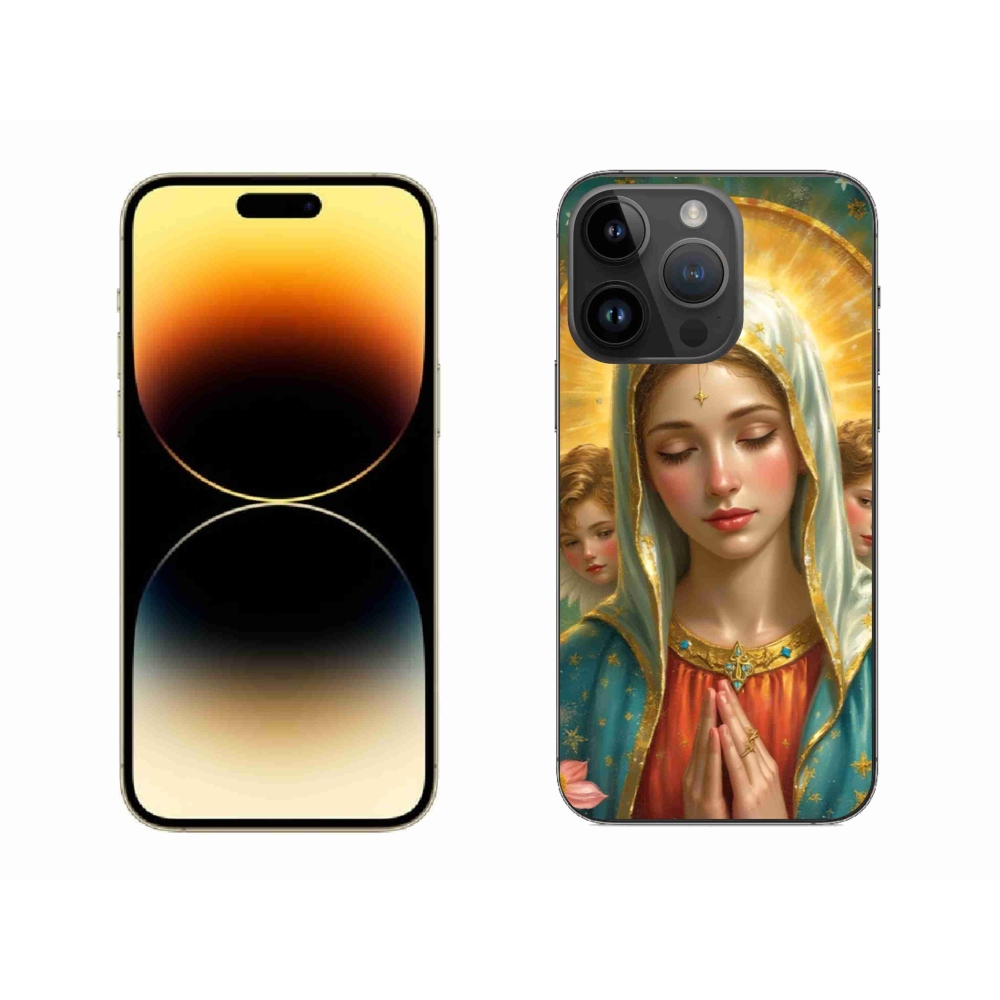 Gélový kryt mmCase na iPhone 14 Pro Max - náboženský motív 3