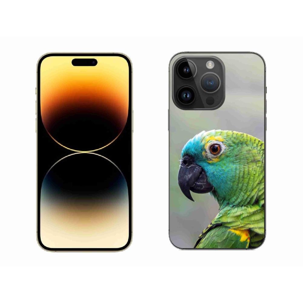 Gélový kryt mmCase na iPhone 14 Pro Max - papagáj amazoňan