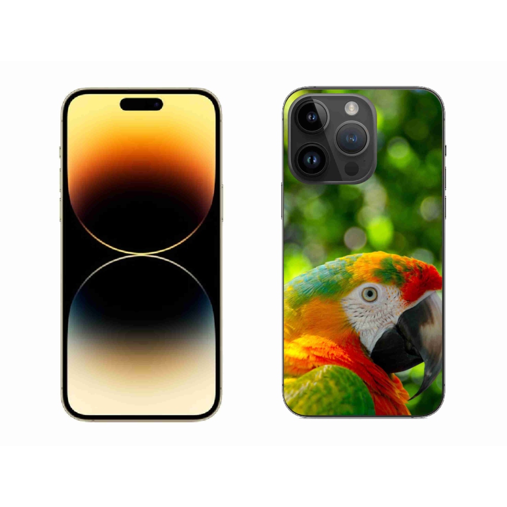 Gélový kryt mmCase na iPhone 14 Pro Max - papagáj ara 3