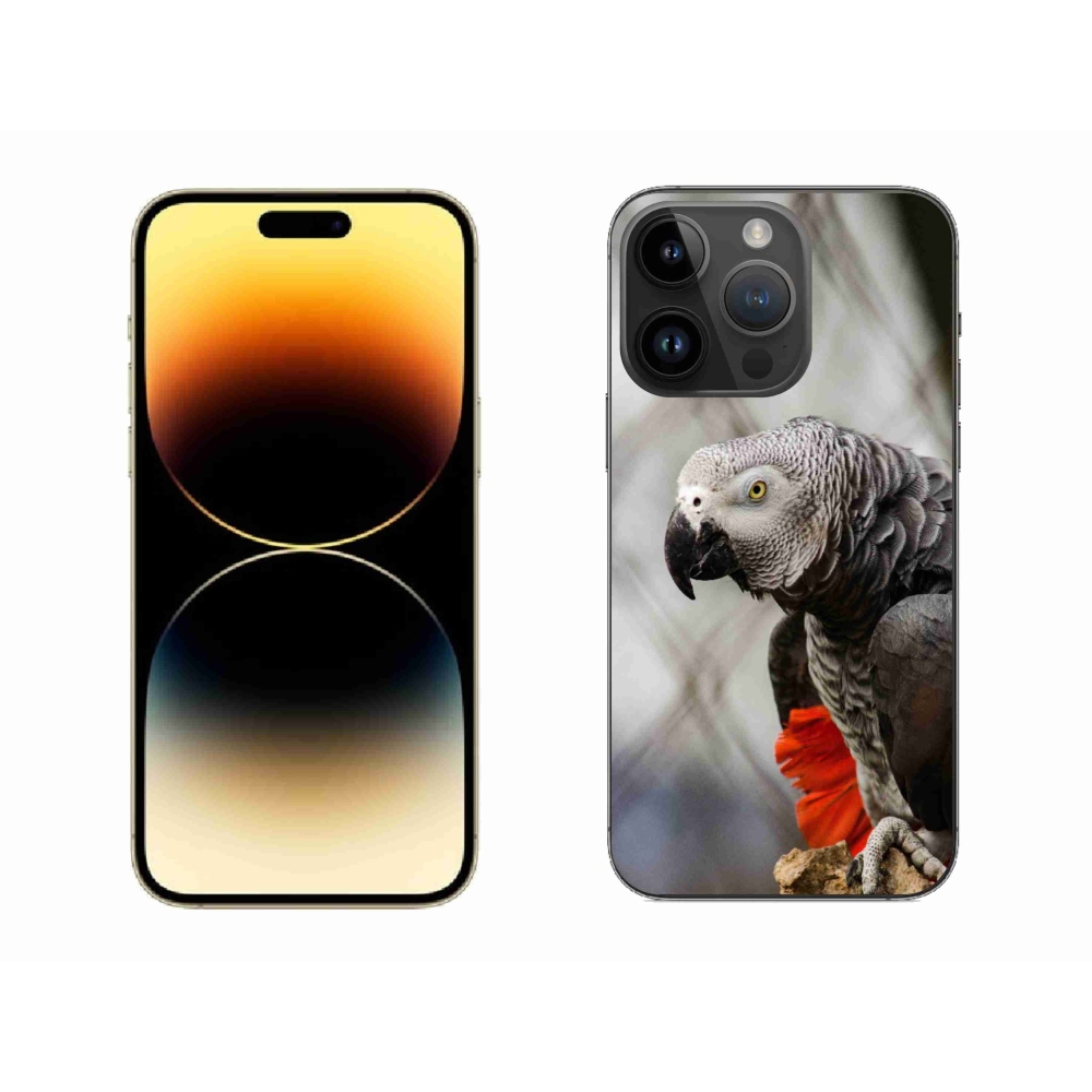 Gélový kryt mmCase na iPhone 14 Pro Max - papagáj žako 3