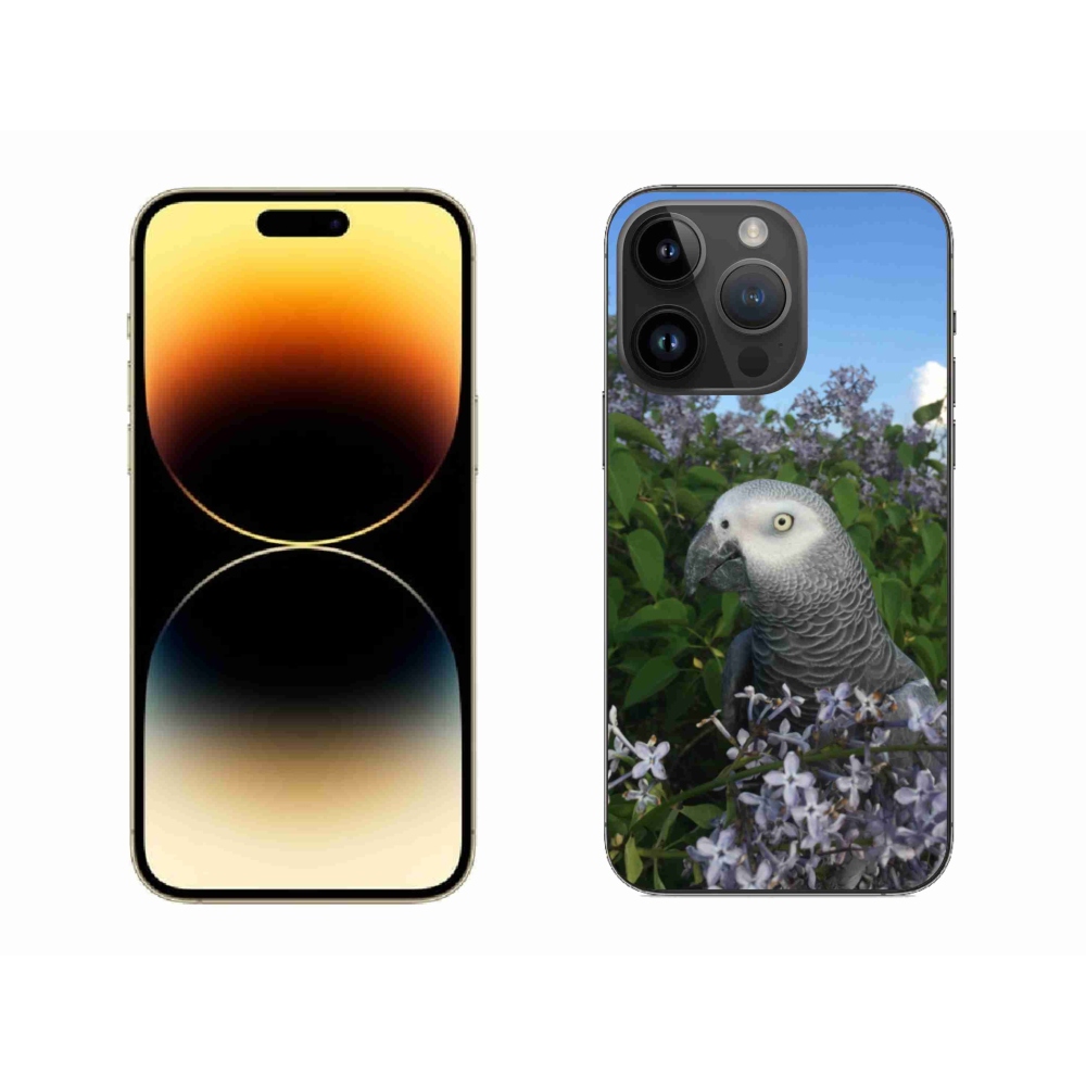 Gélový kryt mmCase na iPhone 14 Pro Max - papagáj žako