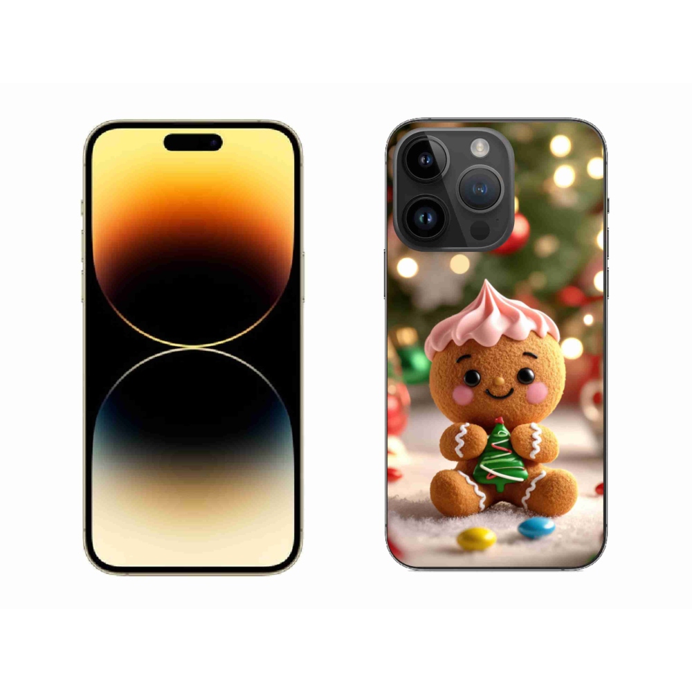 Gélový kryt mmCase na iPhone 14 Pro Max - perníček