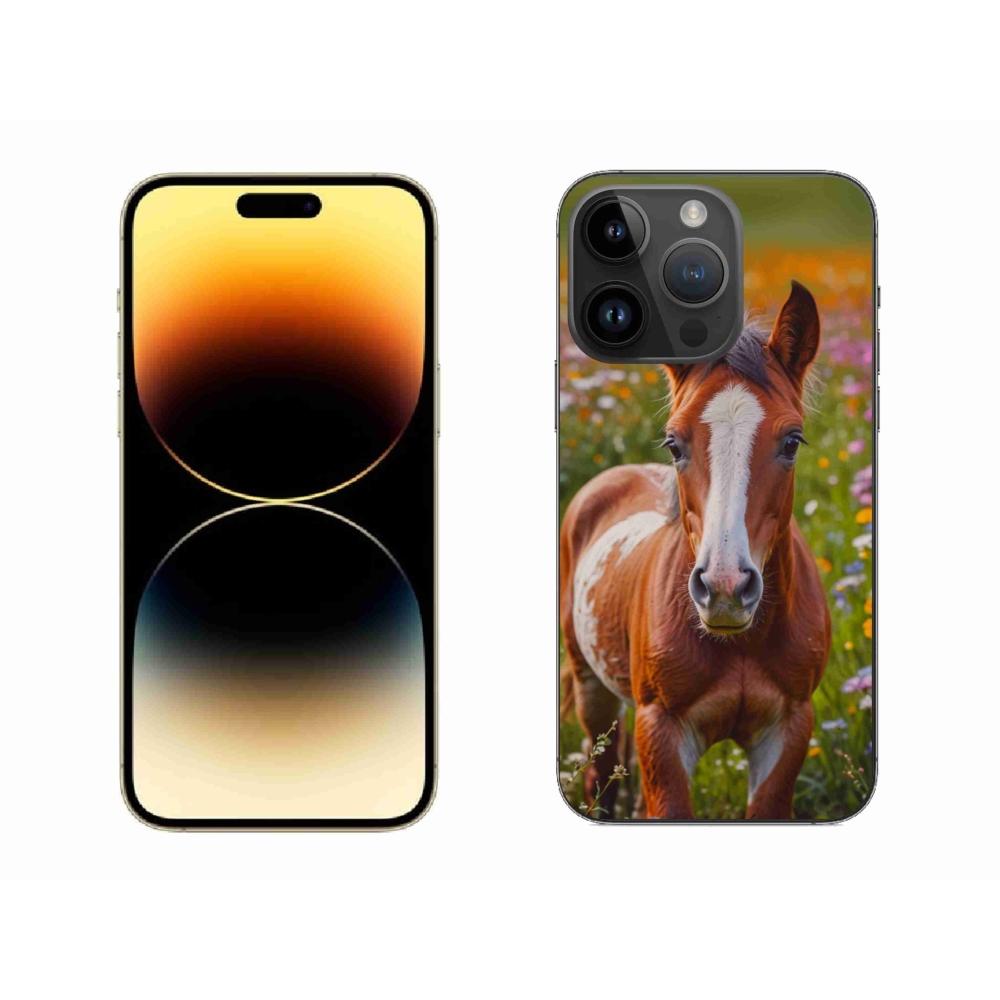 Gélový kryt mmCase na iPhone 14 Pro Max - roztomilé žriebä