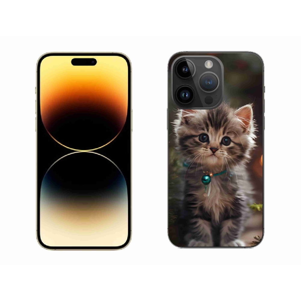 Gélový kryt mmCase na iPhone 14 Pro Max - roztomilé mačiatko 11