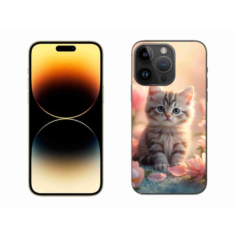 Gélový kryt mmCase na iPhone 14 Pro Max - roztomilé mačiatko 8
