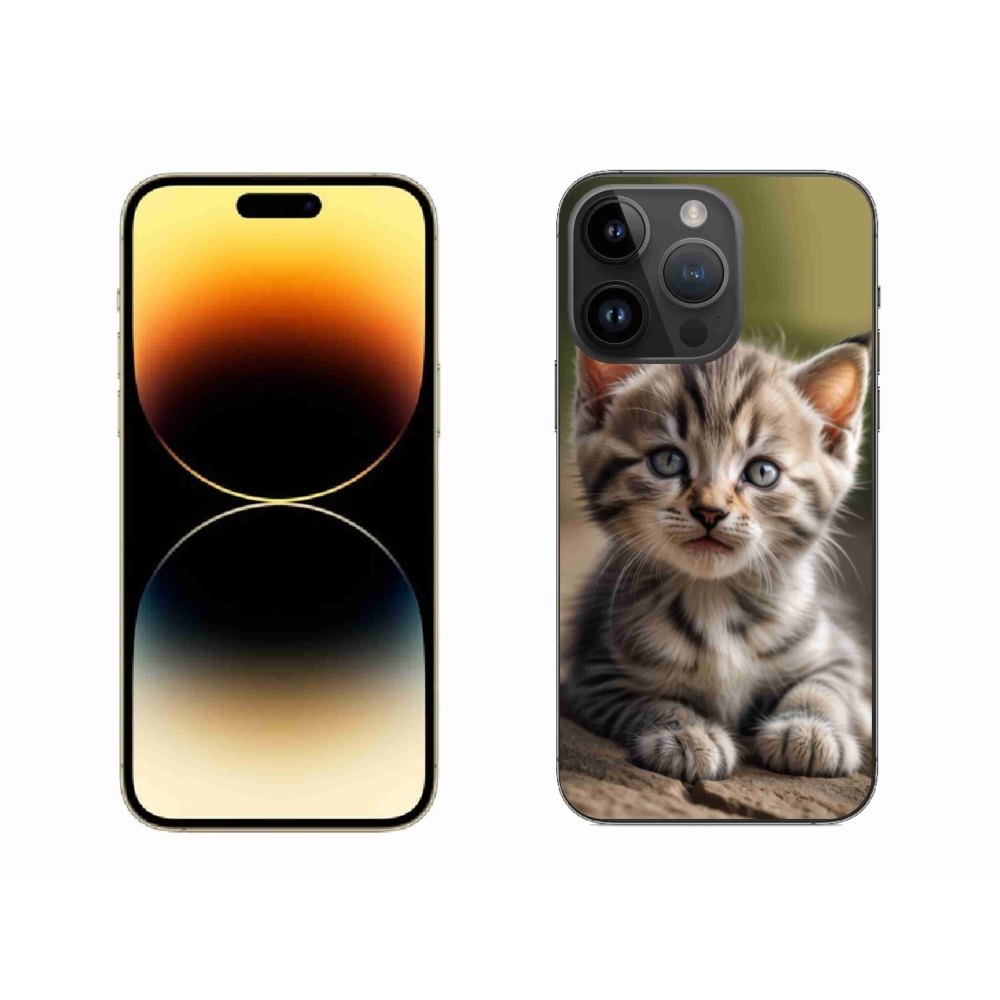 Gélový kryt mmCase na iPhone 14 Pro Max - roztomilé mačiatko 9