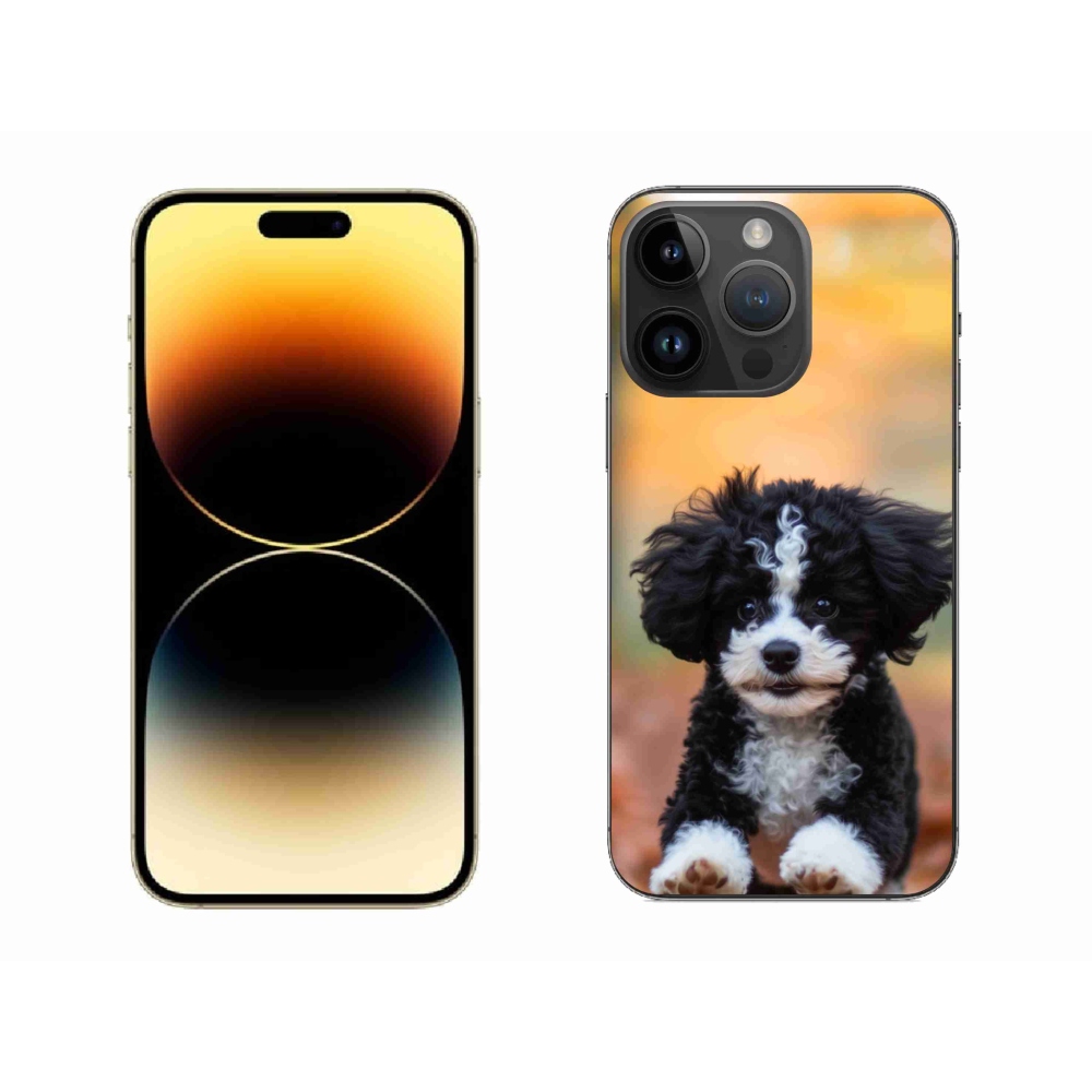 Gélový kryt mmCase na iPhone 14 Pro Max - roztomilé šteňa 2