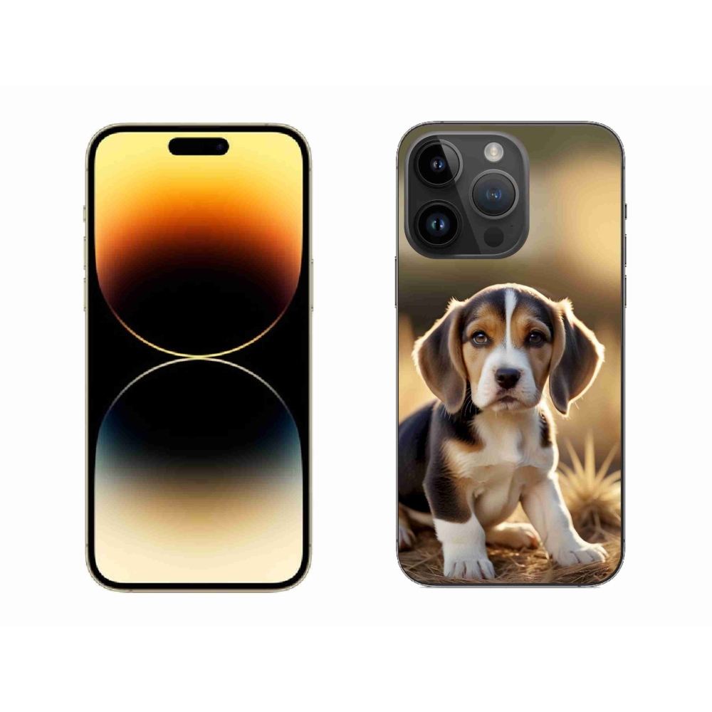 Gélový kryt mmCase na iPhone 14 Pro Max - roztomilý bígl