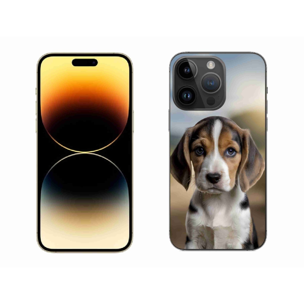 Gélový kryt mmCase na iPhone 14 Pro Max - roztomilý bígl