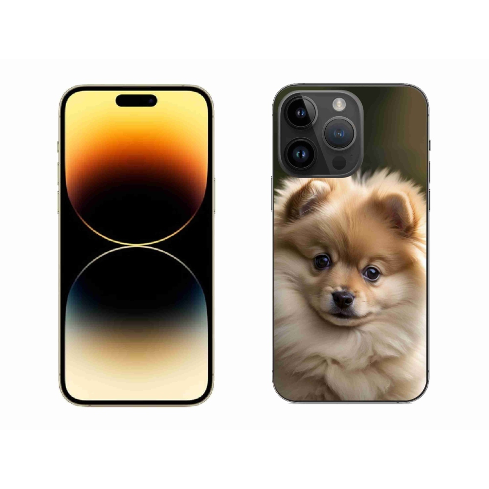 Gélový kryt mmCase na iPhone 14 Pro Max - roztomilý pomeranian 2