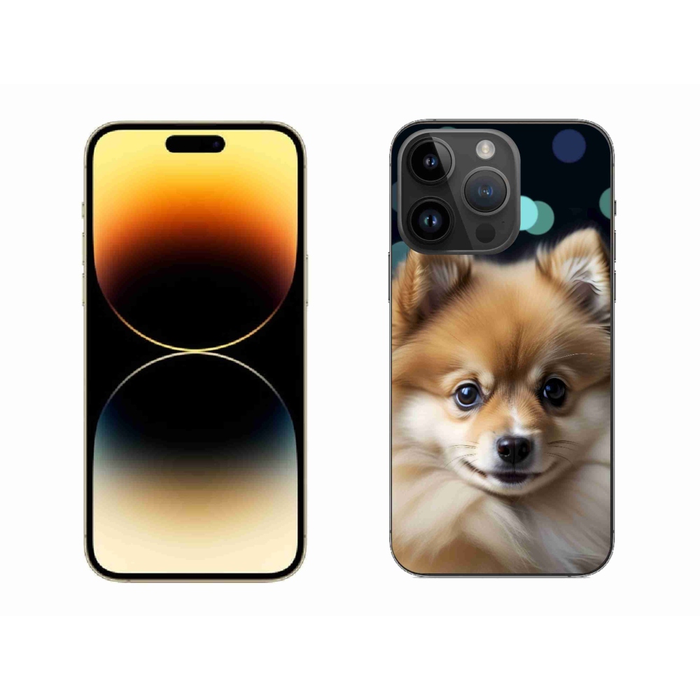 Gélový kryt mmCase na iPhone 14 Pro Max - roztomilý pomeranian