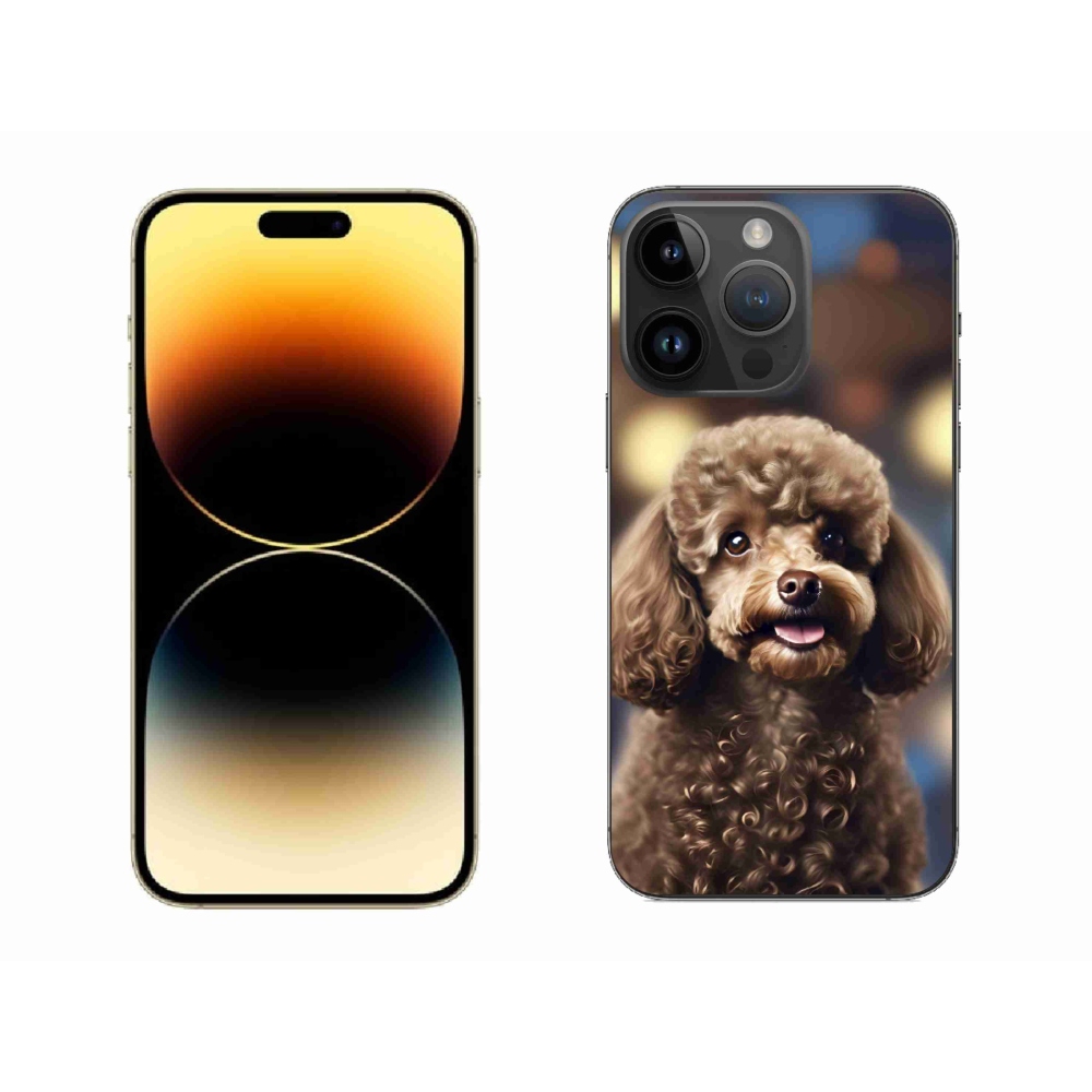 Gélový kryt mmCase na iPhone 14 Pro Max - roztomilý pudel