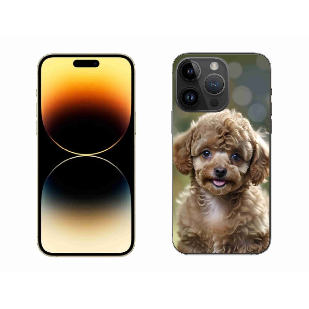 Gélový kryt mmCase na iPhone 14 Pro Max - roztomilý pudel