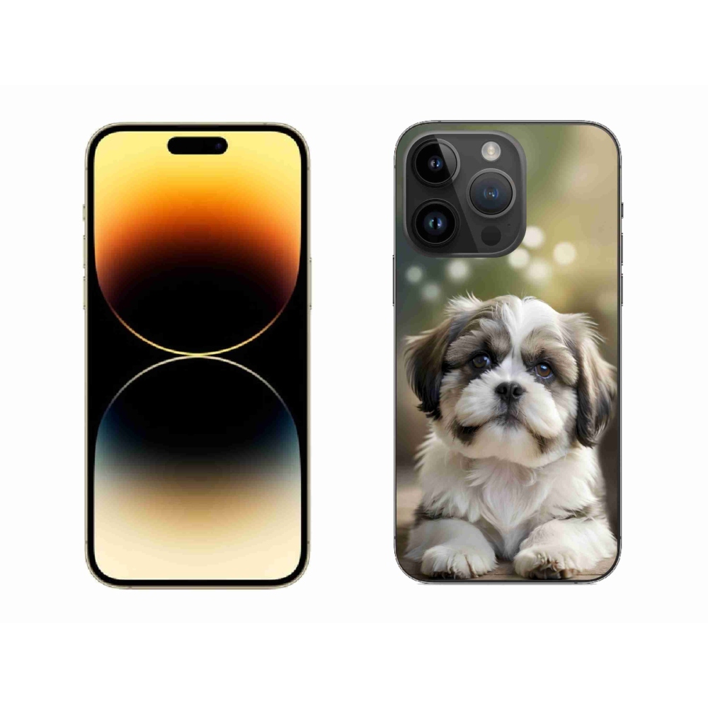 Gélový kryt mmCase na iPhone 14 Pro Max - roztomilý shih-tzu