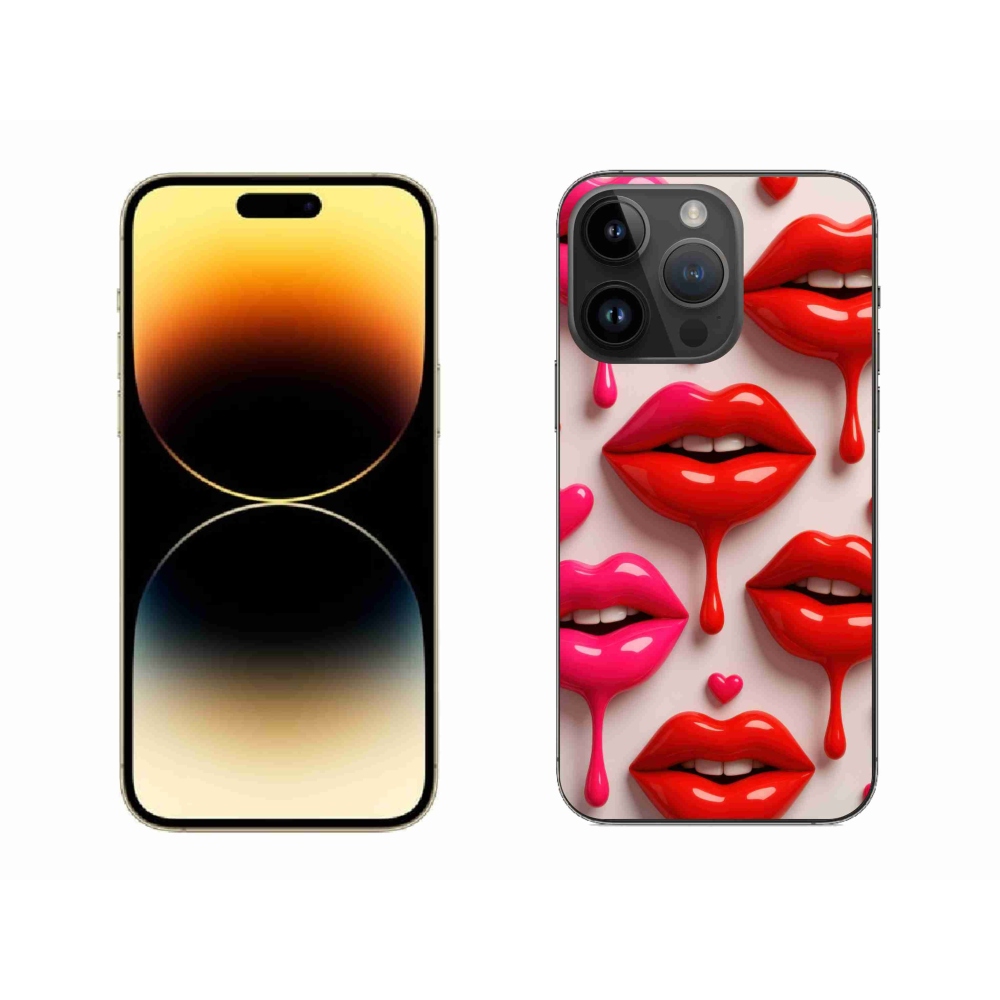 Gélový kryt mmCase na iPhone 14 Pro Max - pery 2