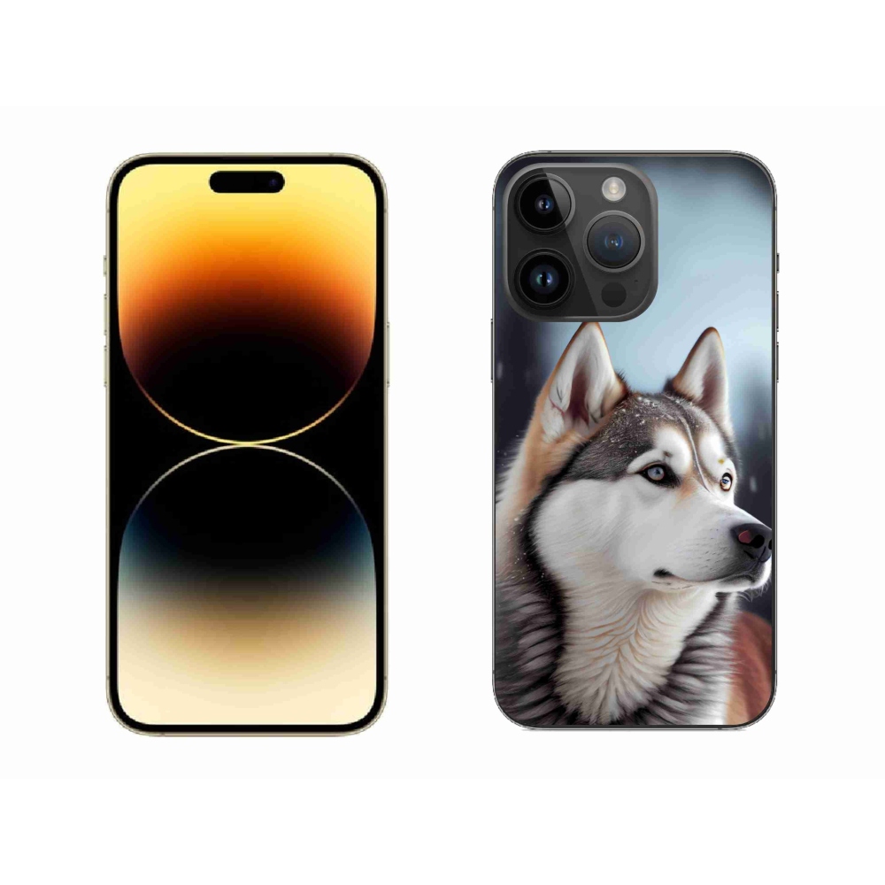 Gélový kryt mmCase na iPhone 14 Pro Max - sibírsky husky