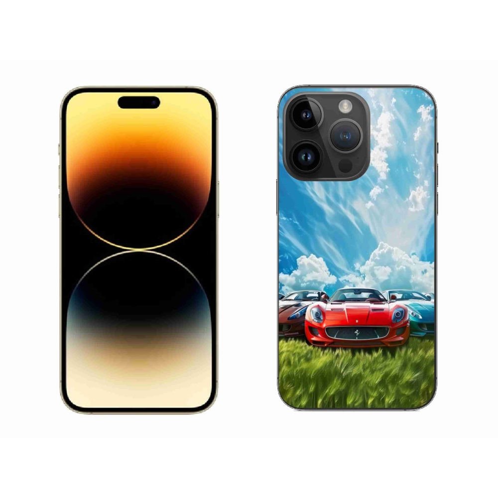 Gélový kryt mmCase na iPhone 14 Pro Max - športové vozidlá