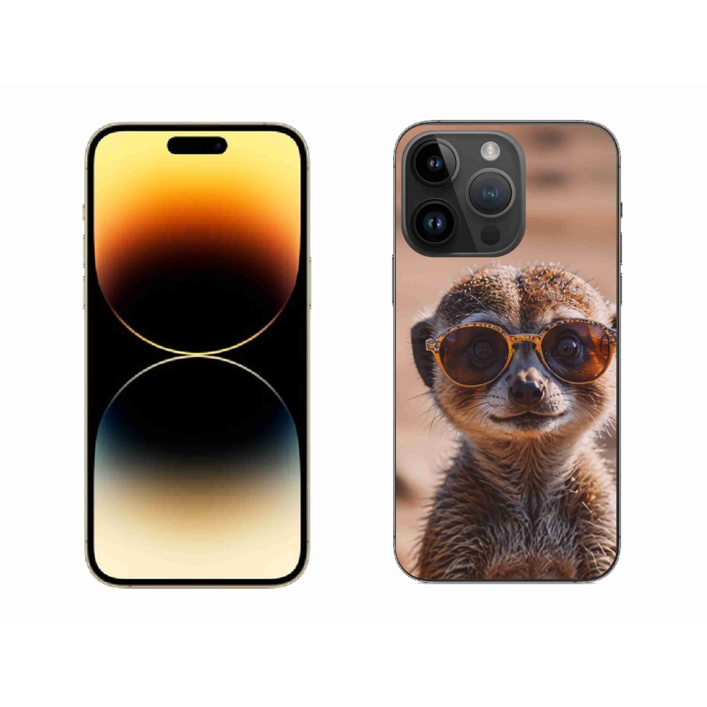 Gélový kryt mmCase na iPhone 14 Pro Max - štýlová surikata