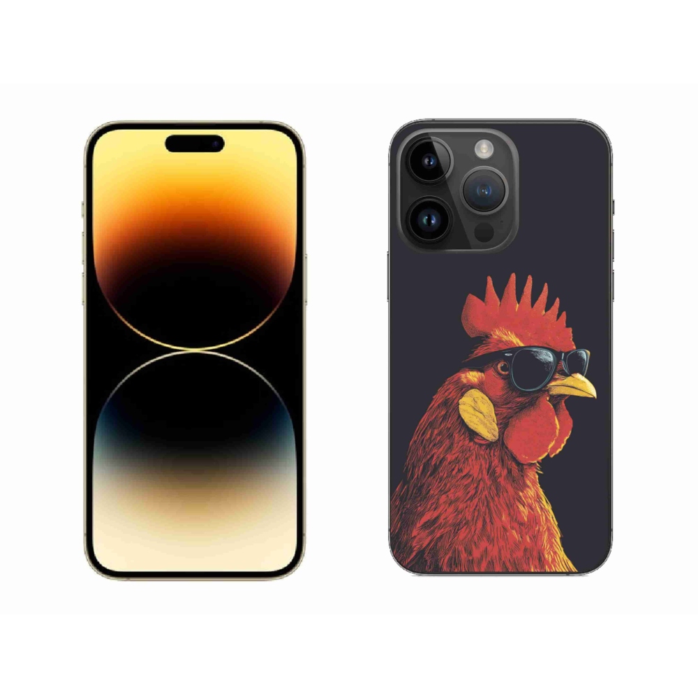 Gélový kryt mmCase na iPhone 14 Pro Max - štýlový kohút