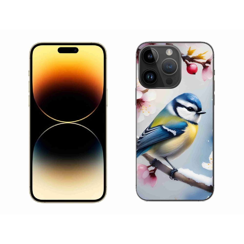 Gélový kryt mmCase na iPhone 14 Pro Max - sýkorka
